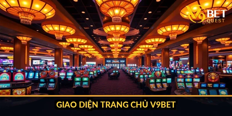 Giao diện lobby V9bet hiển thị các bàn ba lá