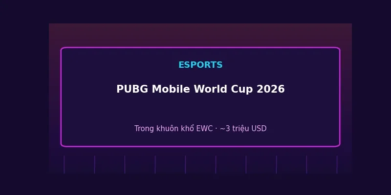PUBG Mobile World Cup 2026
