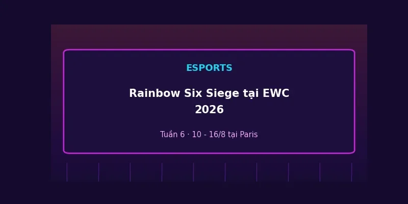 Rainbow Six Siege tại Esports World Cup 2026